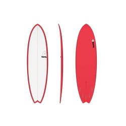 Surfboard TORQ Epoxy TET 6.10 Fish Red Pinlines