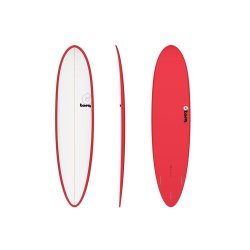 Surfboard TORQ Epoxy TET 7.6 Funboard  Red Pinlines