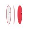 Surfboard TORQ Epoxy TET 7.6 Funboard Red Pinline
