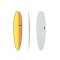 Surfboard TORQ Epoxy TET 8.0 Longboard Full Fade yellow grey