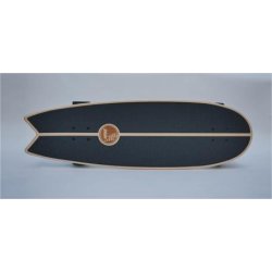 Slide Surfskateboard SWALLOW 33 TRICK Carve Skateboard Carver gelb grau