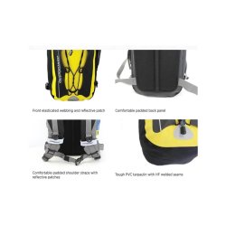 OverBoard waterproof backpac 20 litres yellow black