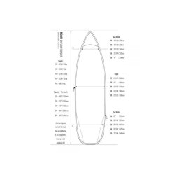 ROAM Boardbag Surfboard Daylight Short PLUS 5.4