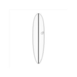 Surfboard TORQ Epoxy TET CS 7.6 Funboard Carbon weiß