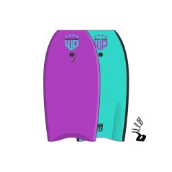 Wave Power Bodyboard Woop 39  purple turquoise