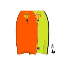 Wave Power Bodyboard Woop 41 Orange Lime gr&uuml;n