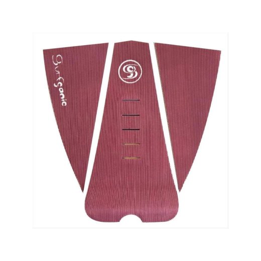 Surfganic Premium Eco Surfboard Foot Grip Tail Traction Pad wein rot dreiteilig