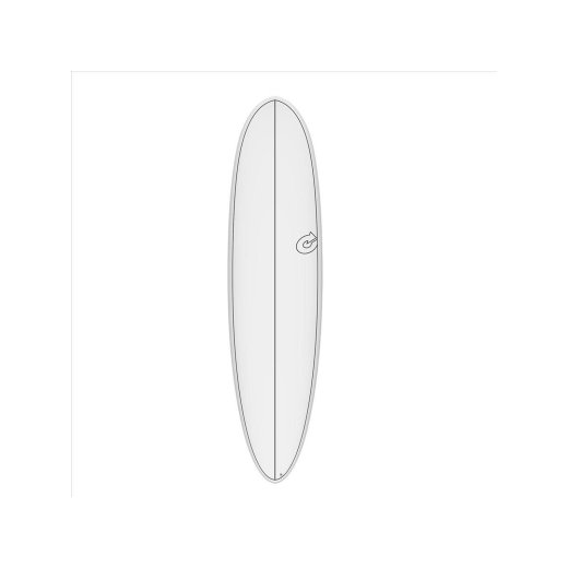 Surfboard TORQ TEC-HD M2.0 7.10 Weiss Pinline