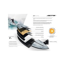 Surfboard TORQ ACT Prepreg M2.0 7.10 Bamboo