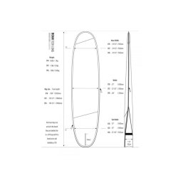 ROAM Boardbag Surfboard Tech Bag Longboard
