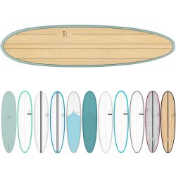 Surfboard TORQ TEC V+ Mini Malibu weiß