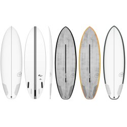 Surfboard TORQ TEC PG-R Groverler Hybrid Shortboard white