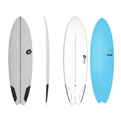 Surfboard TORQ Epoxy TET MOD Fish Board full blue