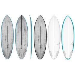 Surfboard TORQ TEC Multiplier whitel hybrid quad short board