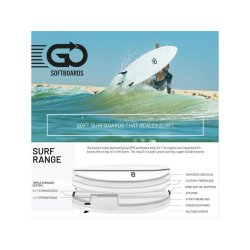 GO Softboard 9.0 Surf Range Soft Top Surfboard blu