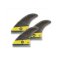 KOALITION Surfboard Futures Surf Fins Thruster Carbon size L Futures yellow grey