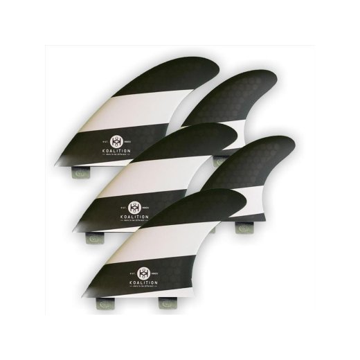 KOALITION Surfboard Fins Quad-Thruster M FCS
