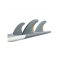 ROAM Thruster Fin Set Performer two tab Smoke grey FCS compatible