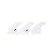 FUTURES Thruster Surf Fin Set F8 Thermotech size L white