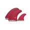 FUTURES Twin Tri Surf Fin Set T1 Honeycomb red