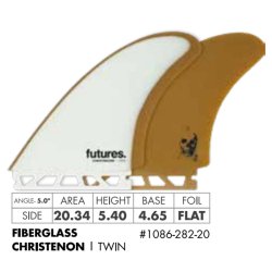 FUTURES Twin Fin Set Christenson Fiberglass