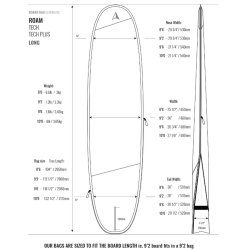 ROAM Boardbag Surfboard Tech Bag Long PLUS 10.0