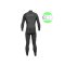 So&ouml;ruz Fighter Fullsuit 3-2 Neopren Chest Zip Wetsuit Black Size S