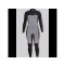 SISSTR Evolution Seven Seas 4.3mm Eco Wetsuit Chest Zip Neopren Fullsuit schwarz