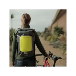 OverBoard waterproof bike Backpack VeloDry 20 litres black yellow