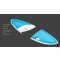 Surfboard Fins TORQ F6 Thruster Set Futures base black