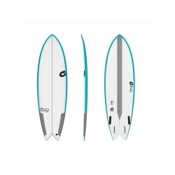 Surfboard TORQ Epoxy TEC Quad Twin Fish 6.0 Rail